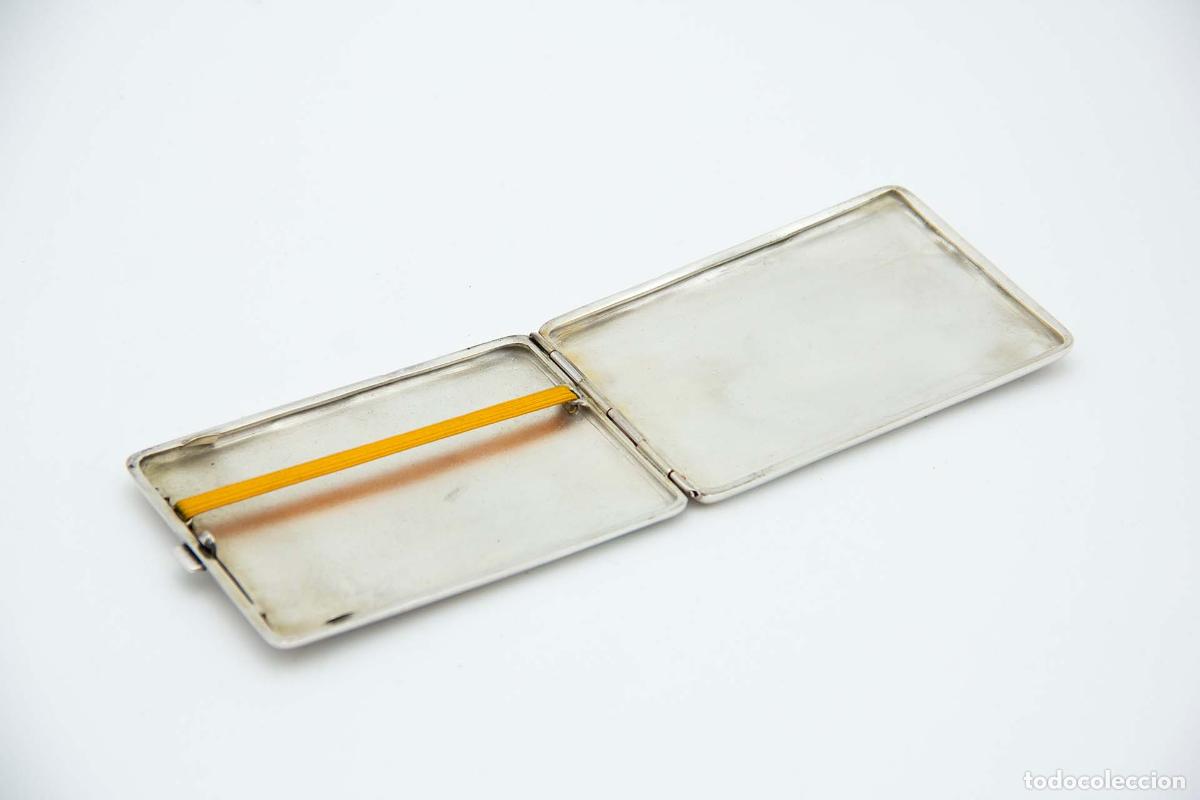 Antig&uuml;edades: Caja de cigarrillos, plateada - Foto 2