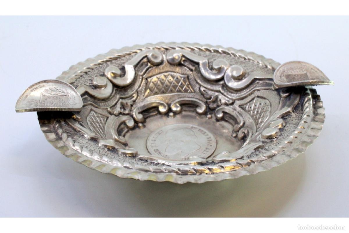 Antig&uuml;edades: Cenicero de plata - Foto 2