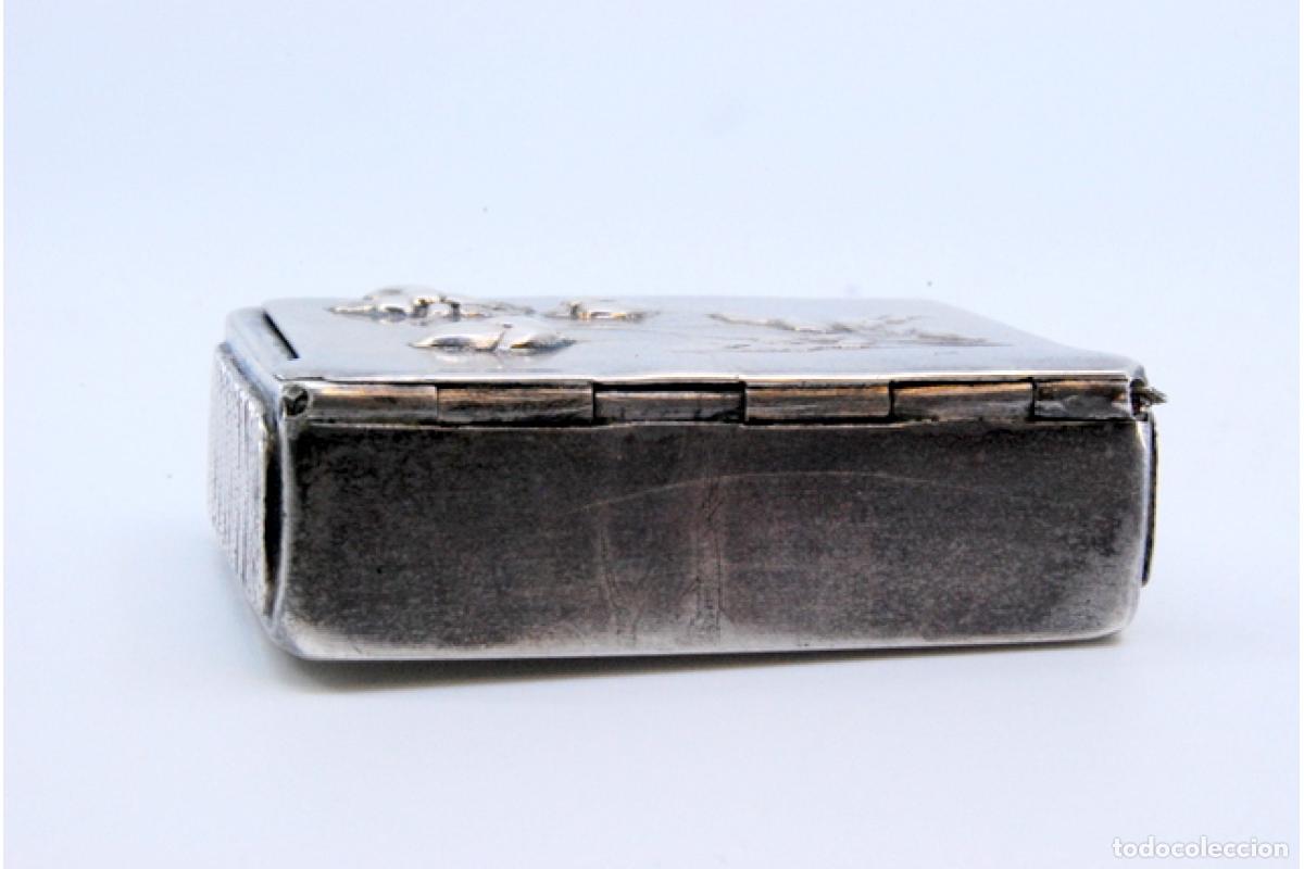 Antig&uuml;edades: Caja de cerillas de plata - Foto 7