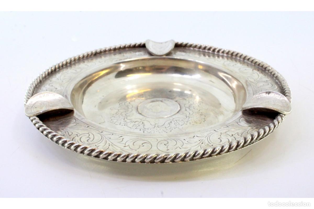Antig&uuml;edades: Cenicero de plata - Foto 2