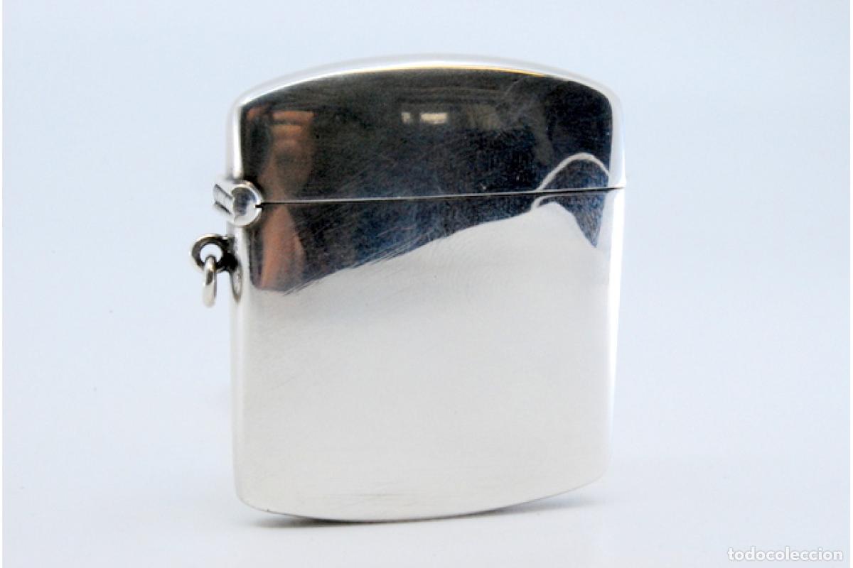 Antig&uuml;edades: Caja de cerillas de plata - Foto 2