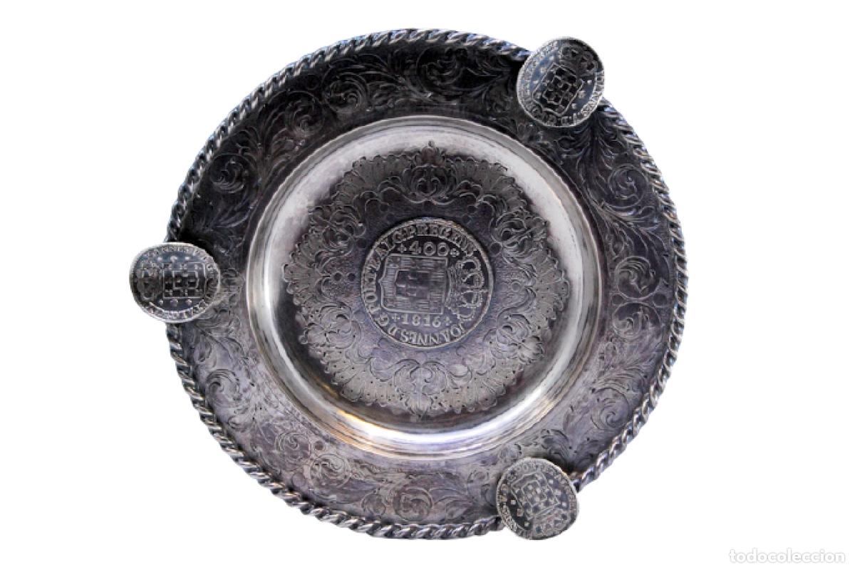 Antig&uuml;edades: Cenicero de plata - Foto 1