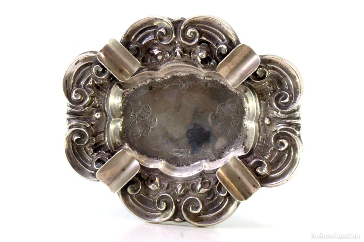 Antig&uuml;edades: Cenicero de plata - Foto 2