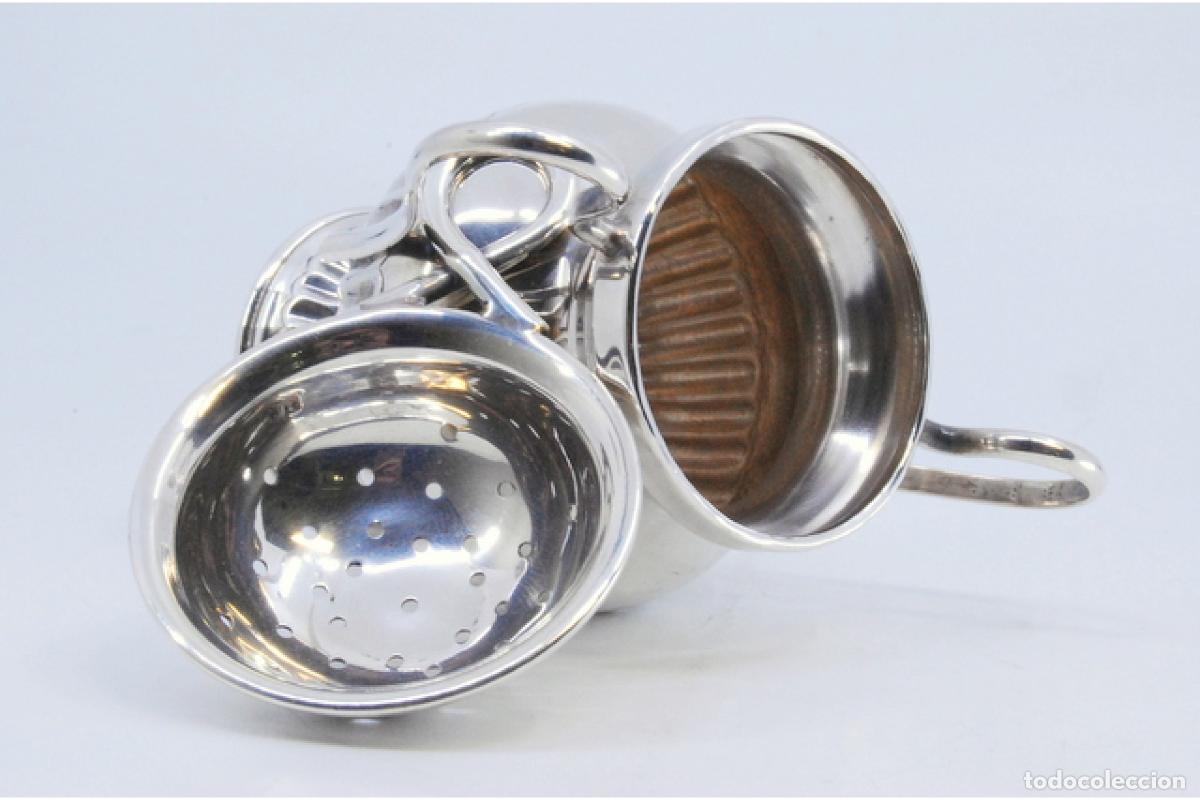 Antig&uuml;edades: Colador de t&eacute;, en plata - Foto 5