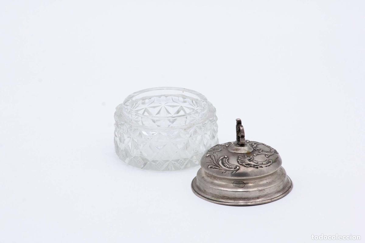 Antig&uuml;edades: Botella de cristal y plata - Foto 3
