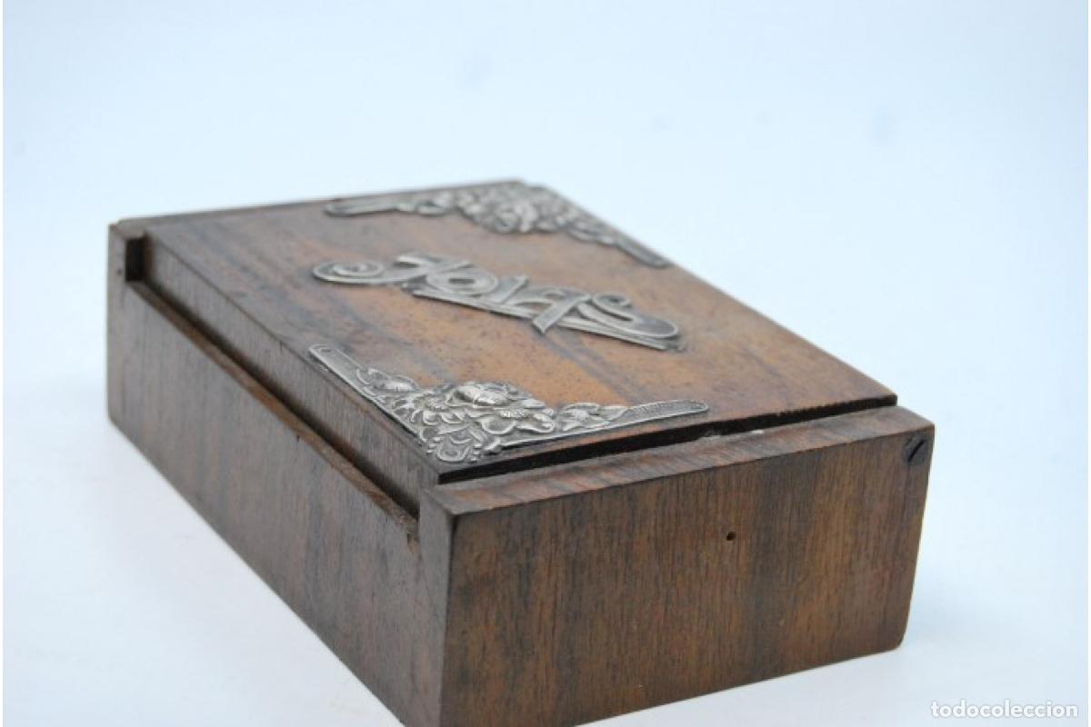 Antig&uuml;edades: Joyero, fabricado en madera y plata. - Foto 4
