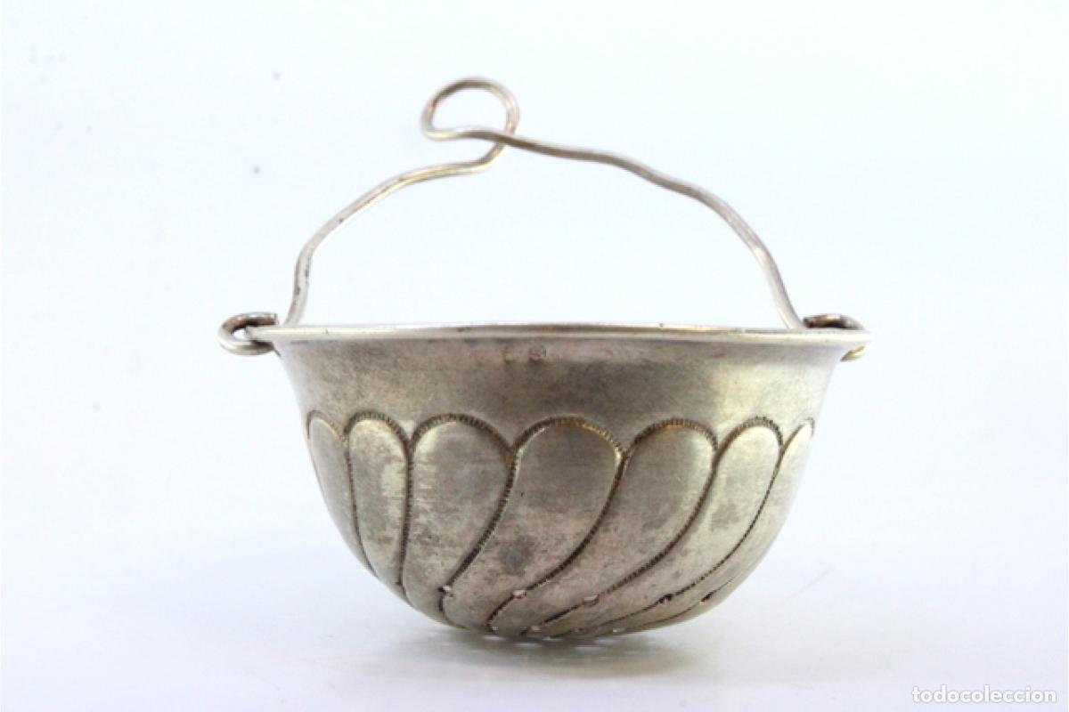 Antig&uuml;edades: Colador de t&eacute;, en plata - Foto 5