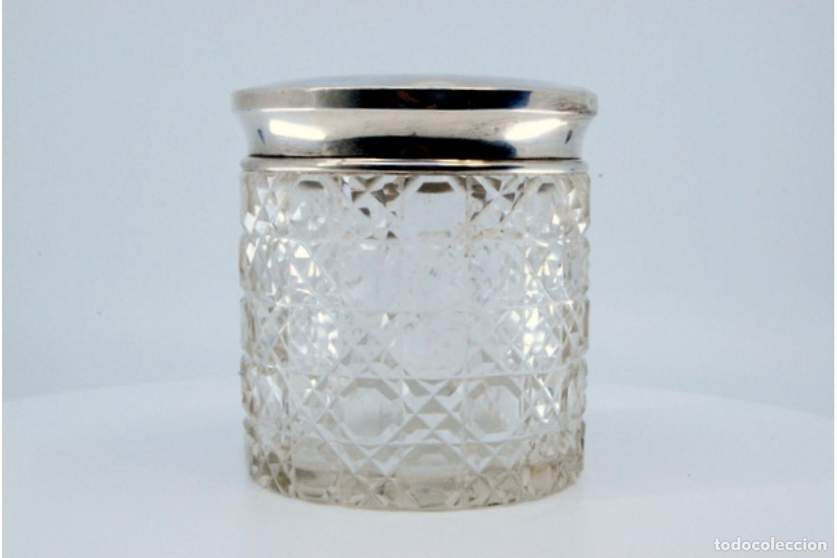 Antig&uuml;edades: Botella de cristal y plata - Foto 2