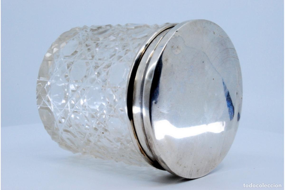 Antig&uuml;edades: Botella de cristal y plata - Foto 4