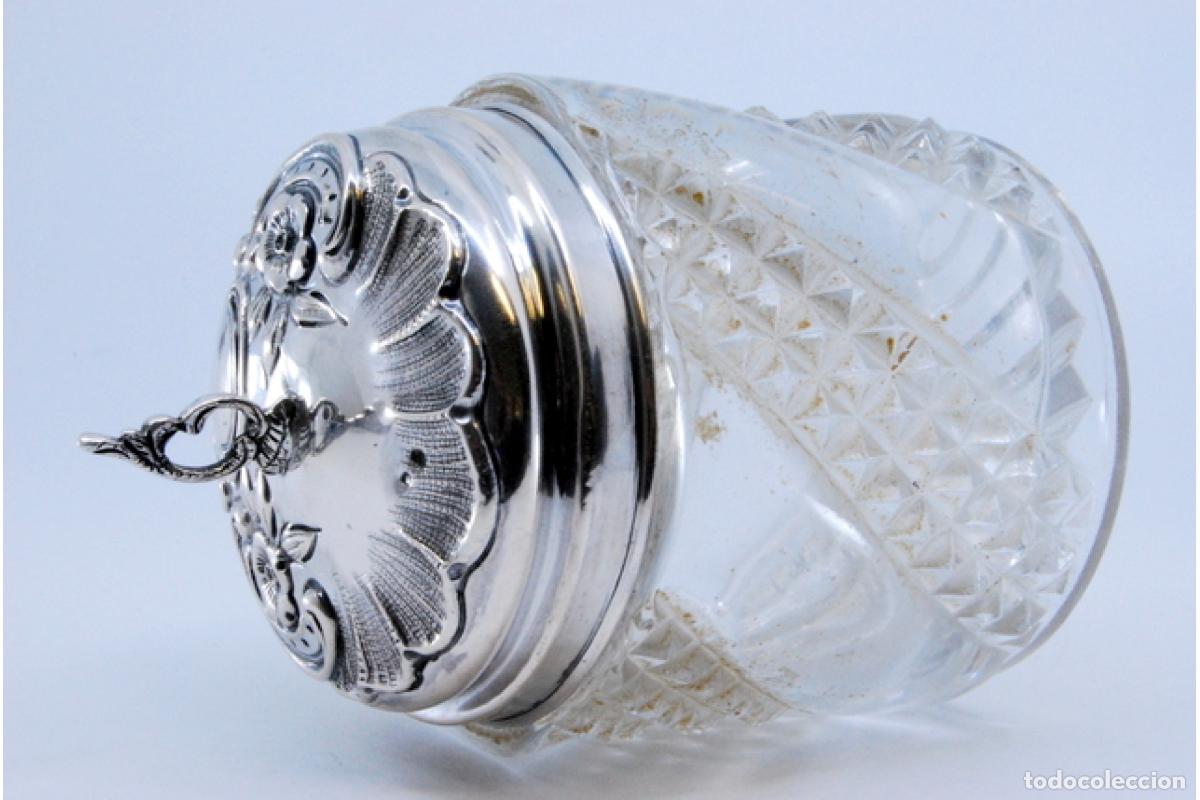 Antig&uuml;edades: Botella de cristal y plata - Foto 5
