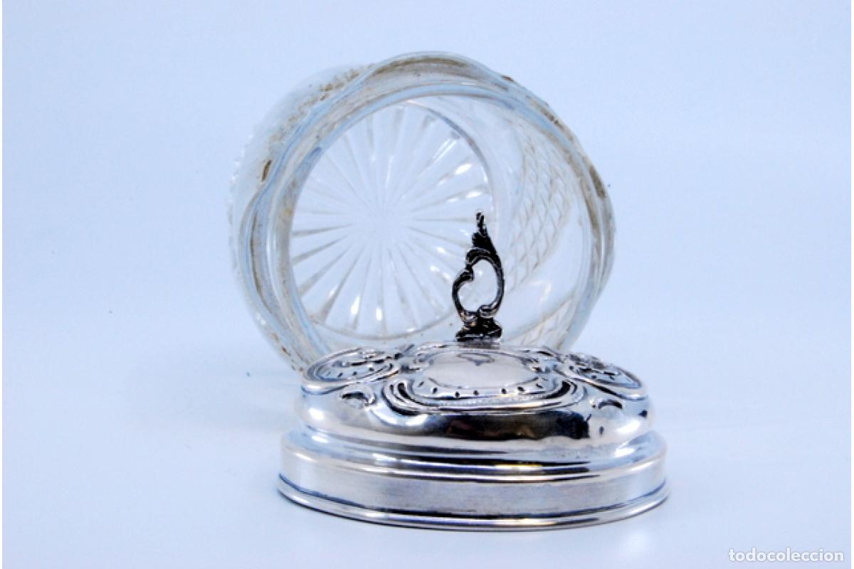 Antig&uuml;edades: Botella de cristal y plata - Foto 6