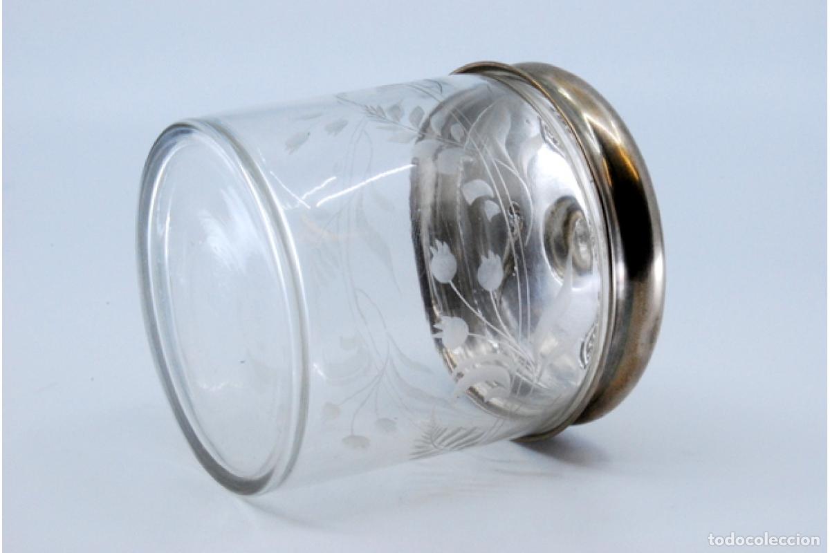 Antig&uuml;edades: Plato para dulces de cristal y plata - Foto 7