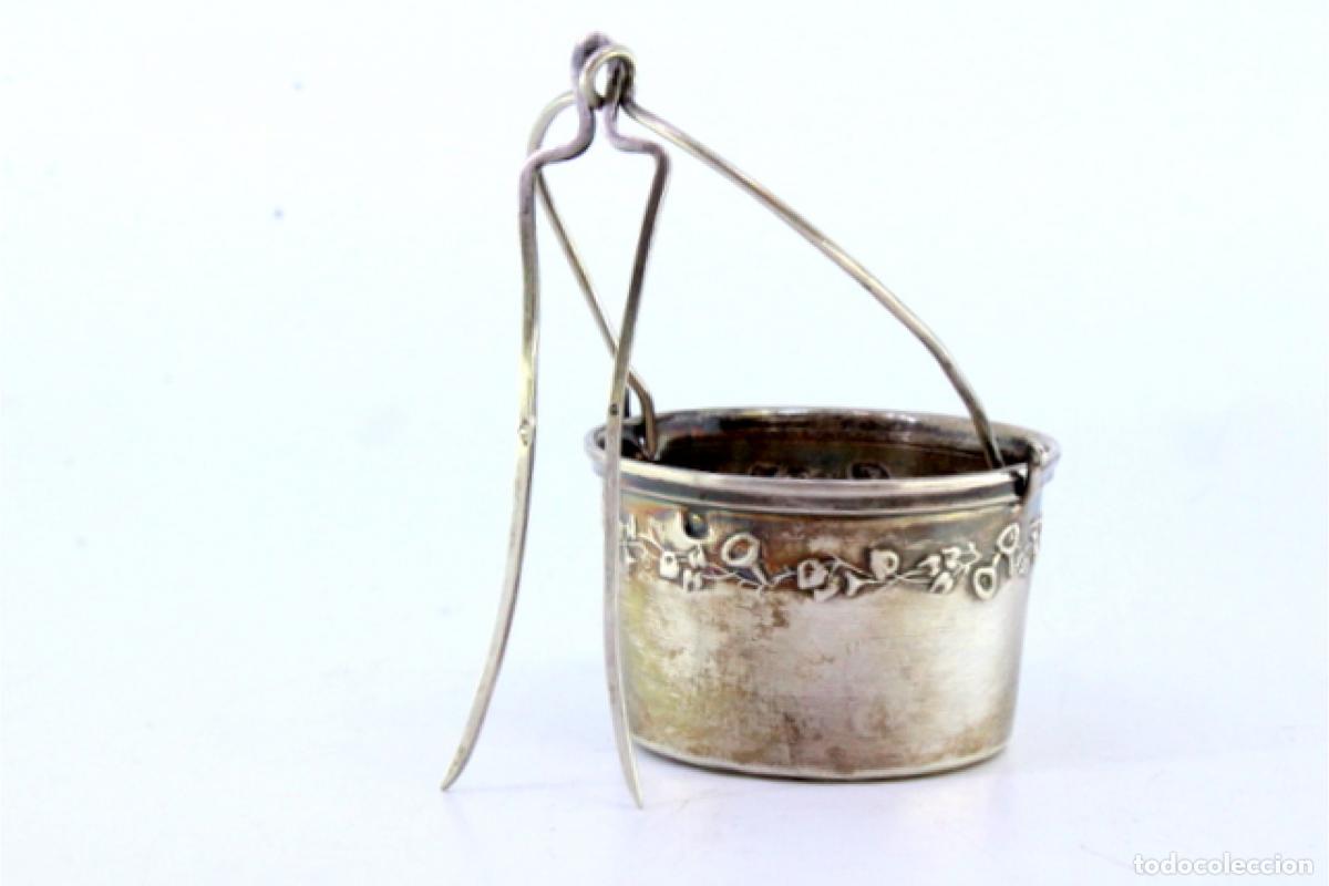 Antig&uuml;edades: Colador de t&eacute;, en plata - Foto 3