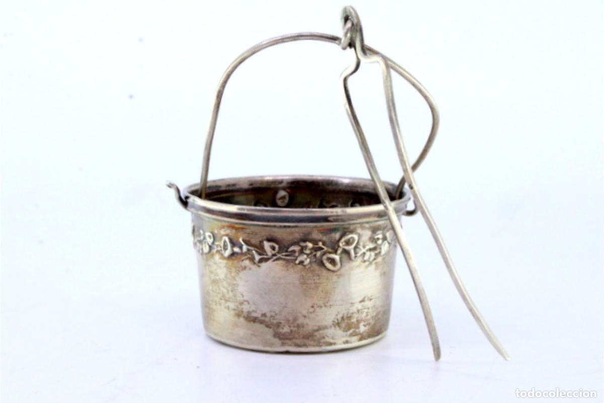 Antig&uuml;edades: Colador de t&eacute;, en plata - Foto 6