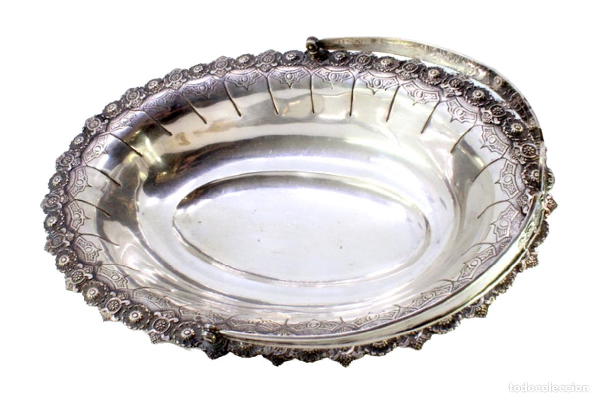 Antig&uuml;edades: Frutero de plata - Foto 1