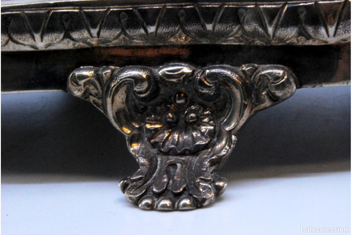 Antig&uuml;edades: Juego de vinagreras de plata - Foto 4