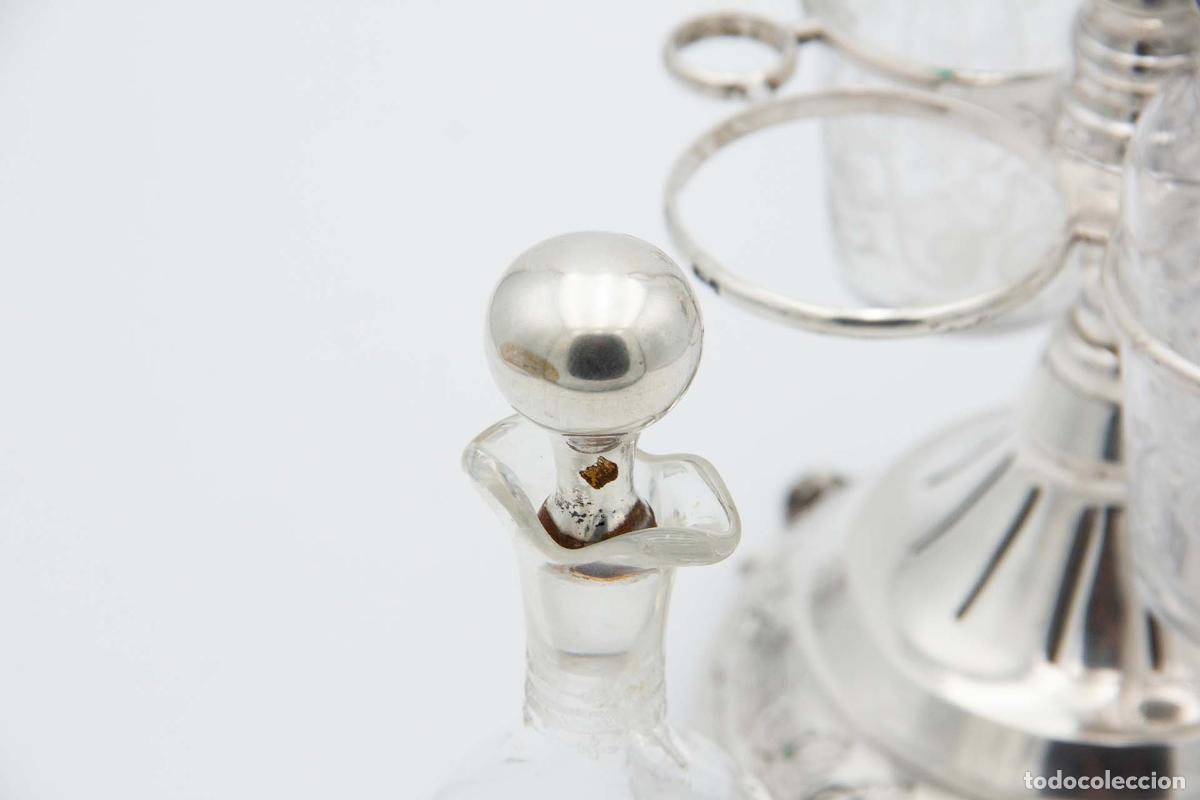 Antig&uuml;edades: Juego de vinagreras de plata - Foto 4