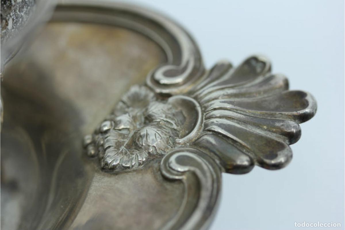 Antig&uuml;edades: Juego de vinagreras de plata - Foto 3