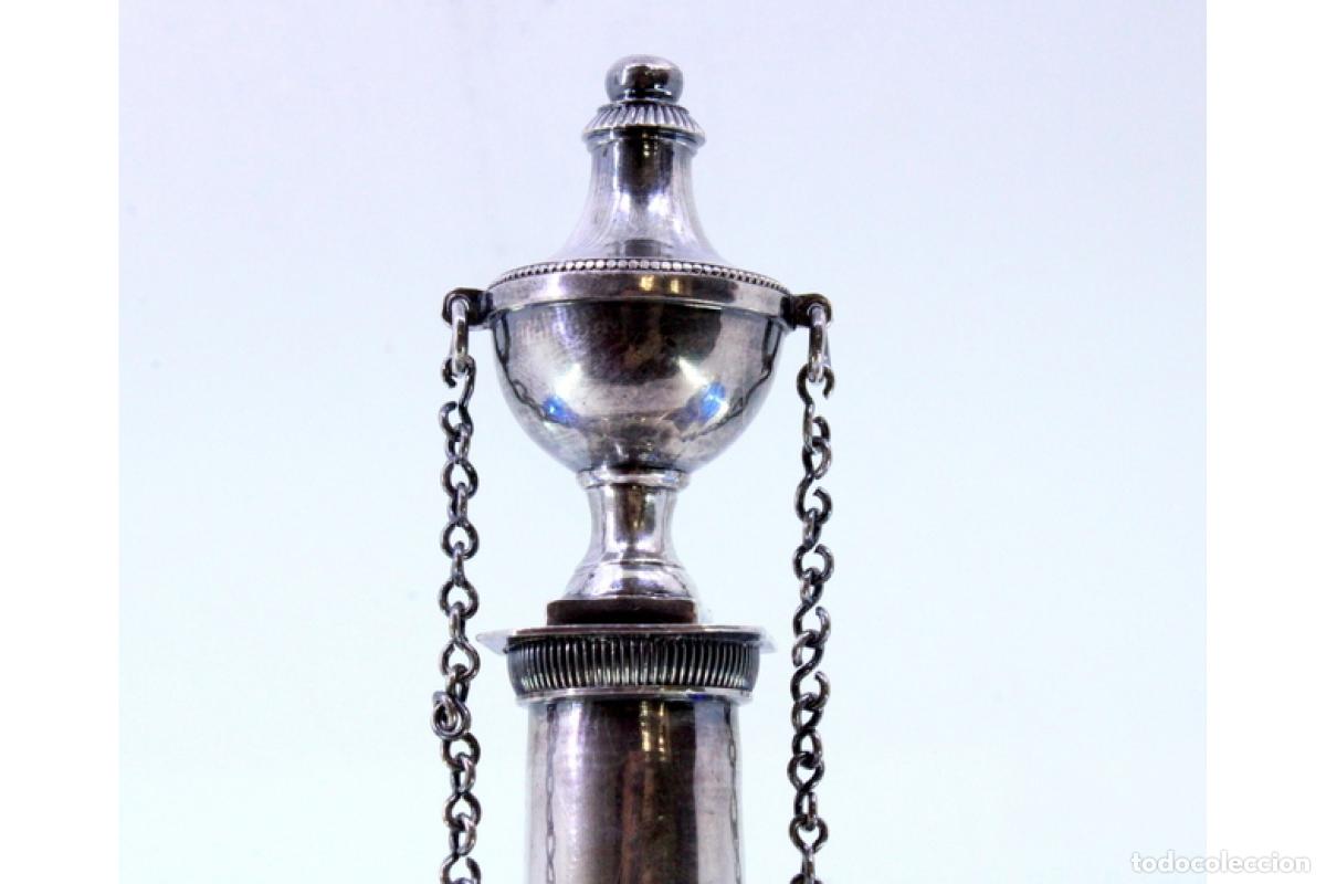 Antig&uuml;edades: Juego de vinagreras de plata - Foto 4