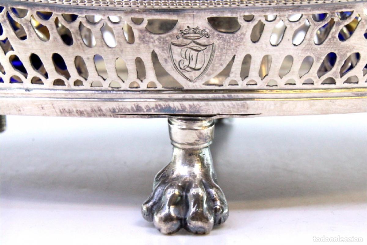 Antig&uuml;edades: Juego de vinagreras de plata - Foto 5