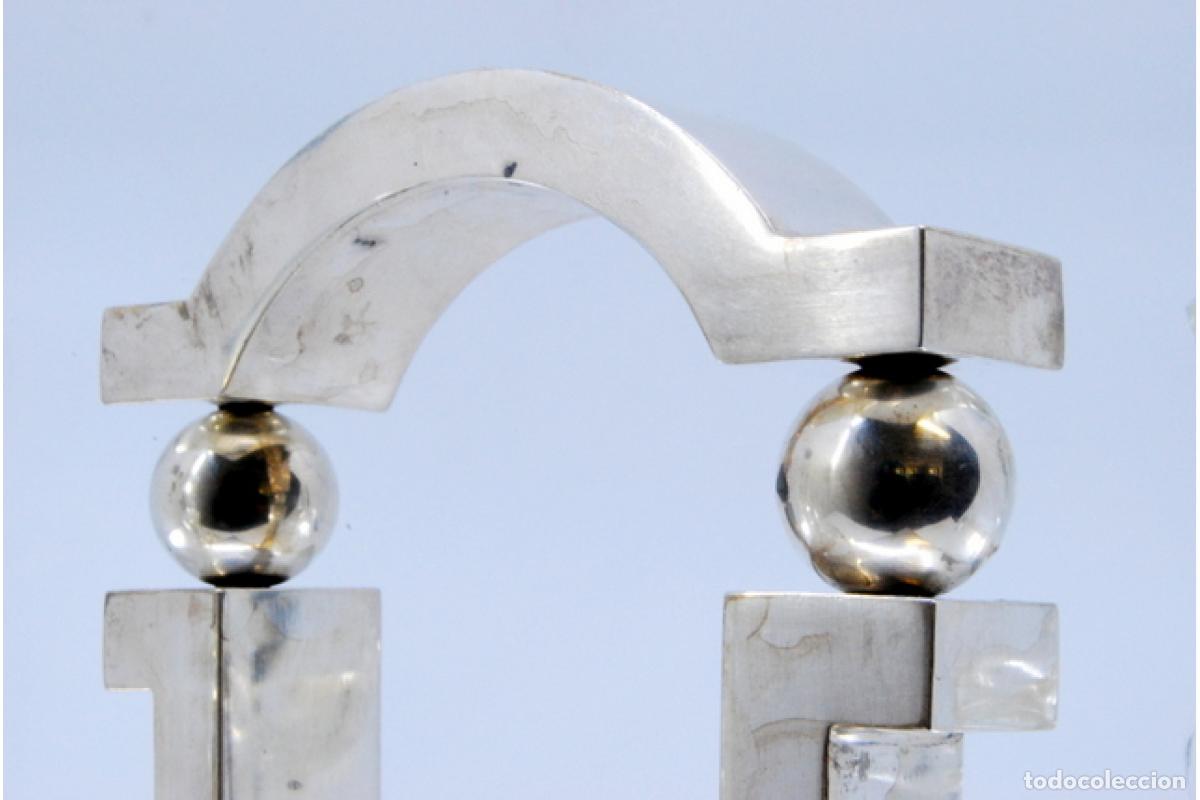 Antig&uuml;edades: Juego de vinagreras de plata - Foto 8