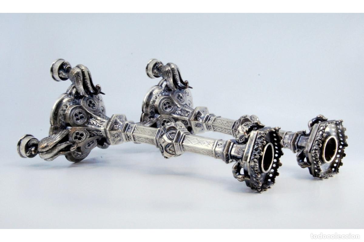Antig&uuml;edades: Candelabros de plata - Foto 4