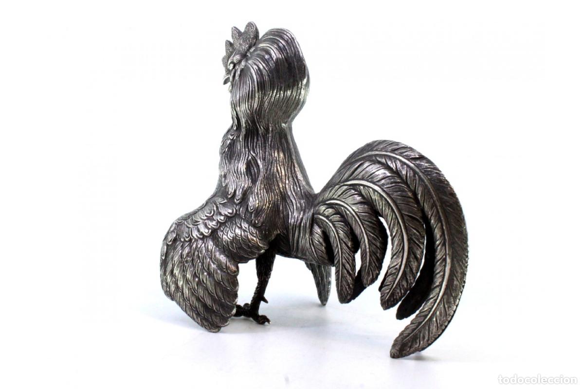Antig&uuml;edades: Gallo plateado - Foto 5