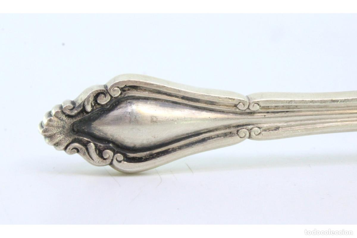 Antig&uuml;edades: Tenedor de plata, para servir pescado - Foto 2
