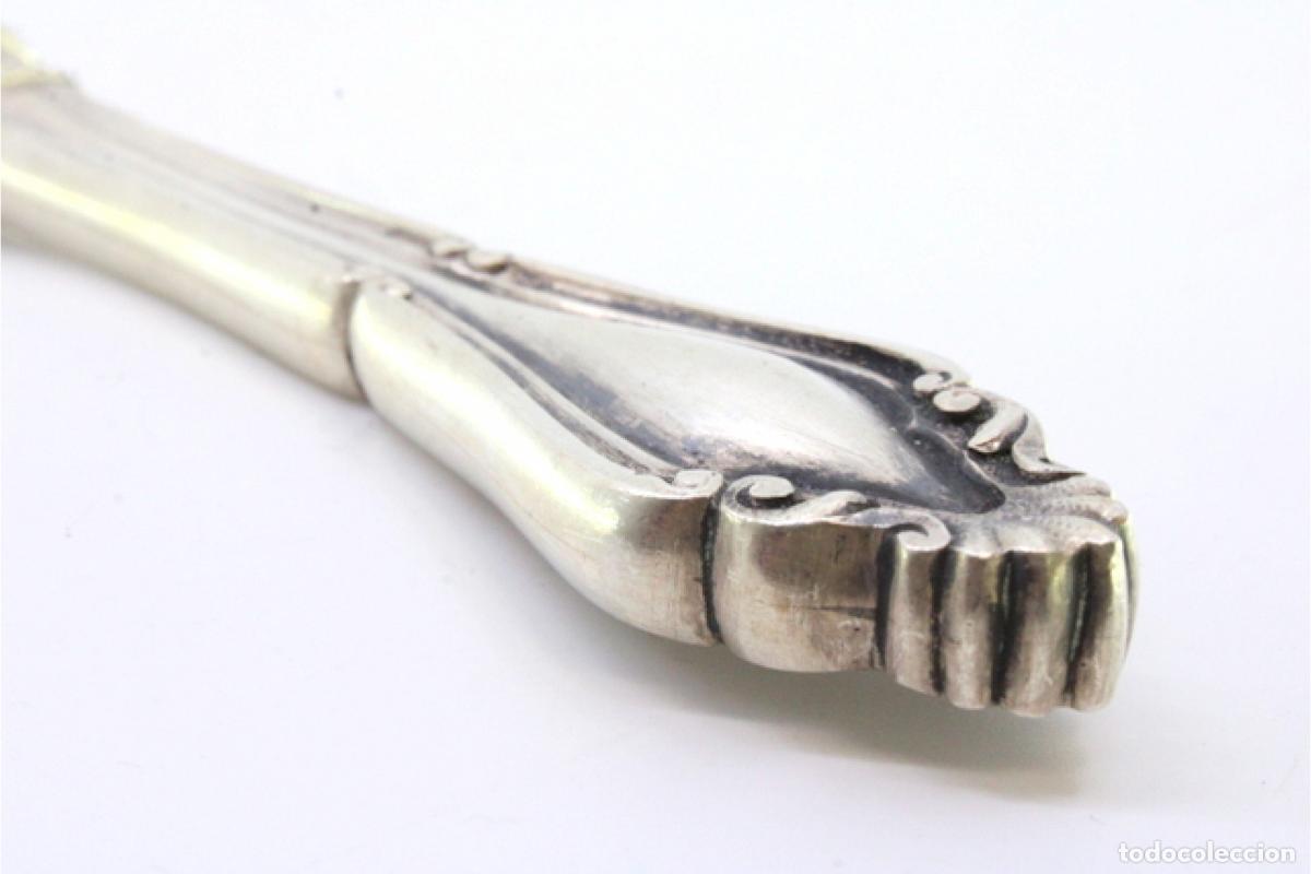 Antig&uuml;edades: Tenedor de plata, para servir pescado - Foto 6