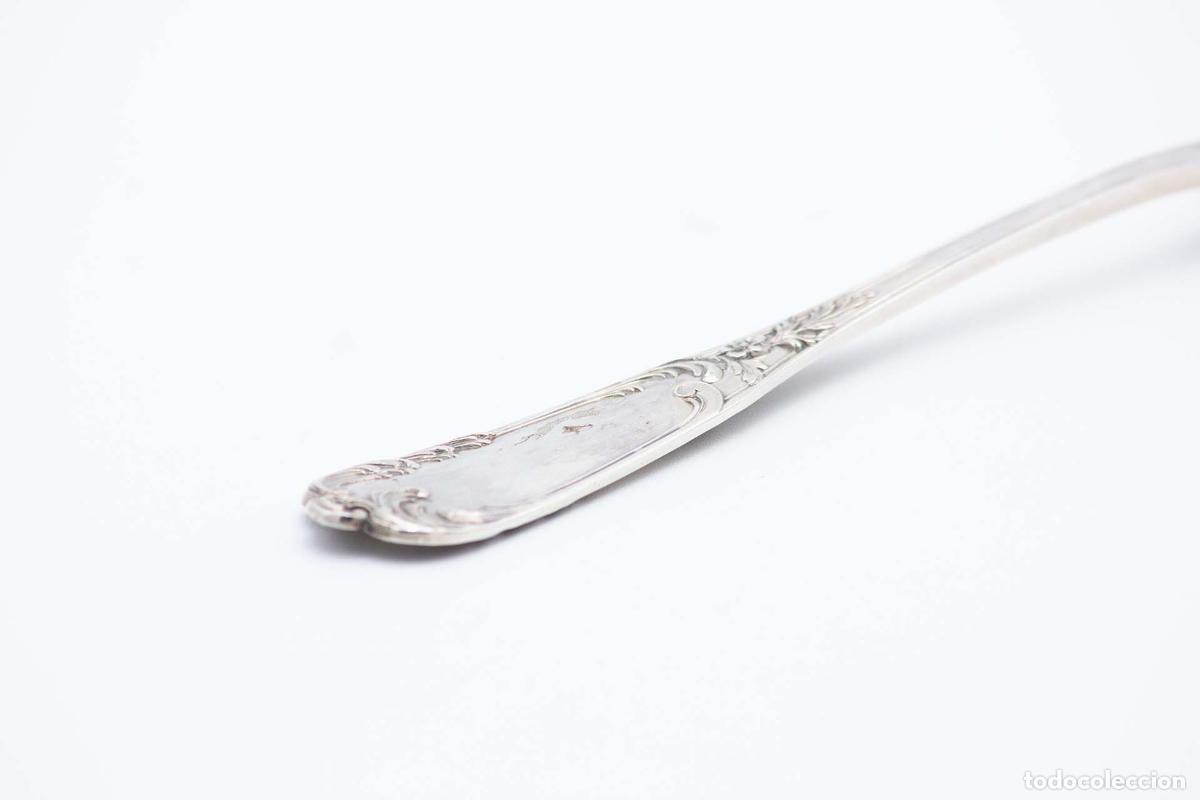 Antig&uuml;edades: Tenedor de plata, para servir pescado - Foto 4