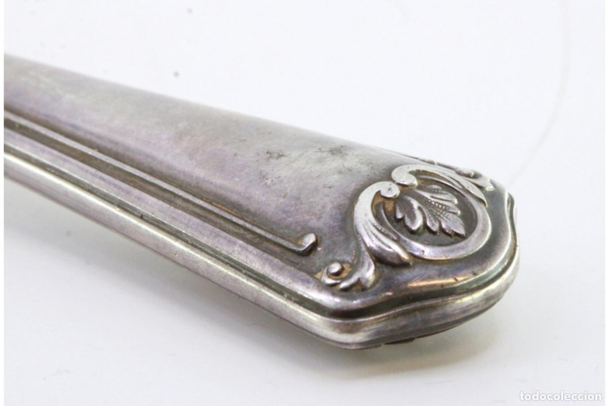 Antig&uuml;edades: Tenedor de plata, para servir pescado - Foto 4