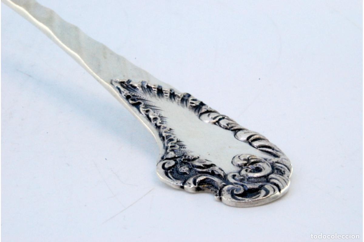 Antig&uuml;edades: Tenedor de plata, para servir pescado - Foto 6