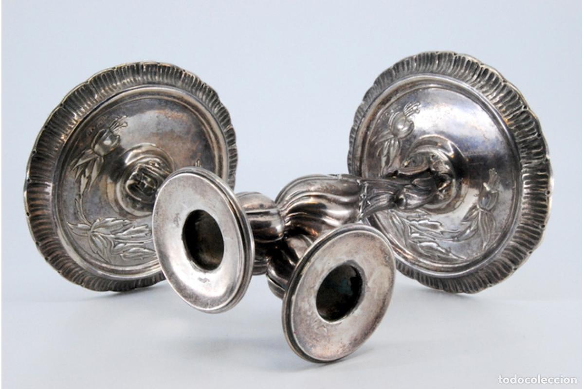 Antig&uuml;edades: Candelabros de plata - Foto 3