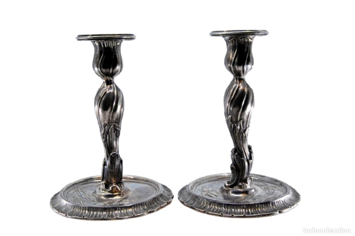 Antig&uuml;edades: Candelabros de plata - Foto 1