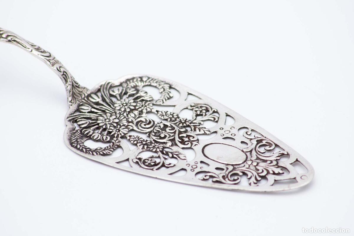 Antig&uuml;edades: Cuchillo de mantequilla de plata - Foto 2