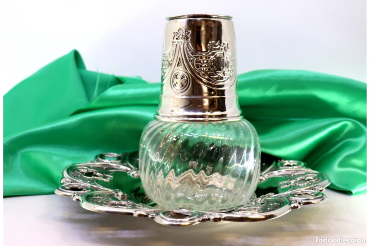 Antig&uuml;edades: Botella de noche, con plata. - Foto 4