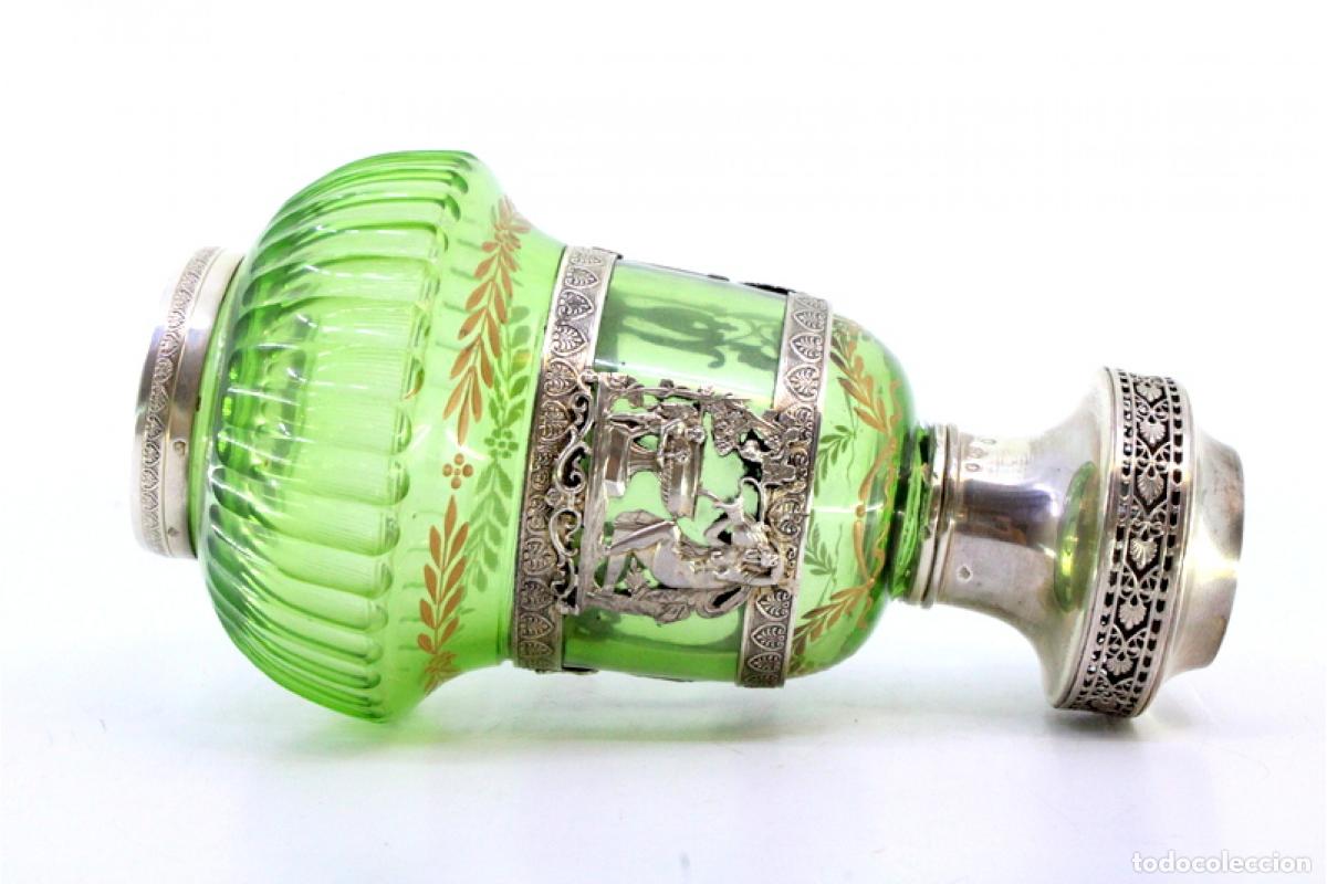 Antig&uuml;edades: Botella de licor con plata - Foto 2