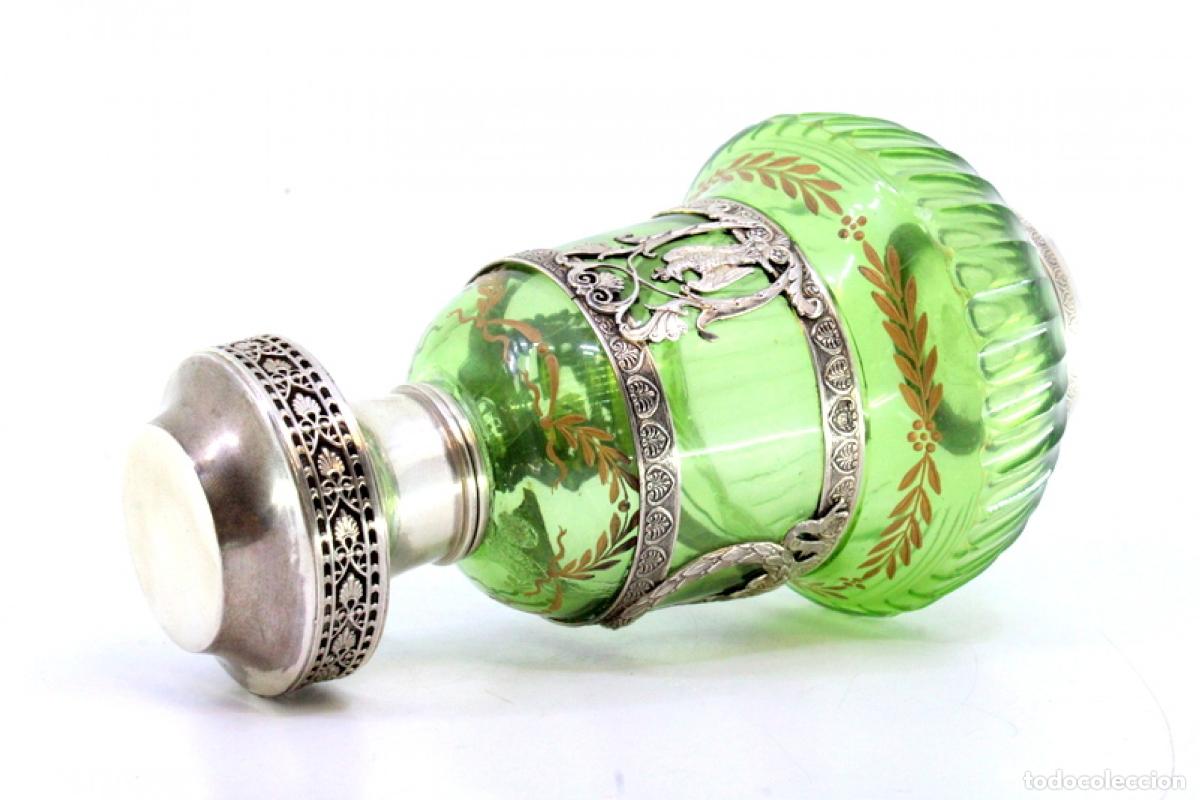 Antig&uuml;edades: Botella de licor con plata - Foto 3