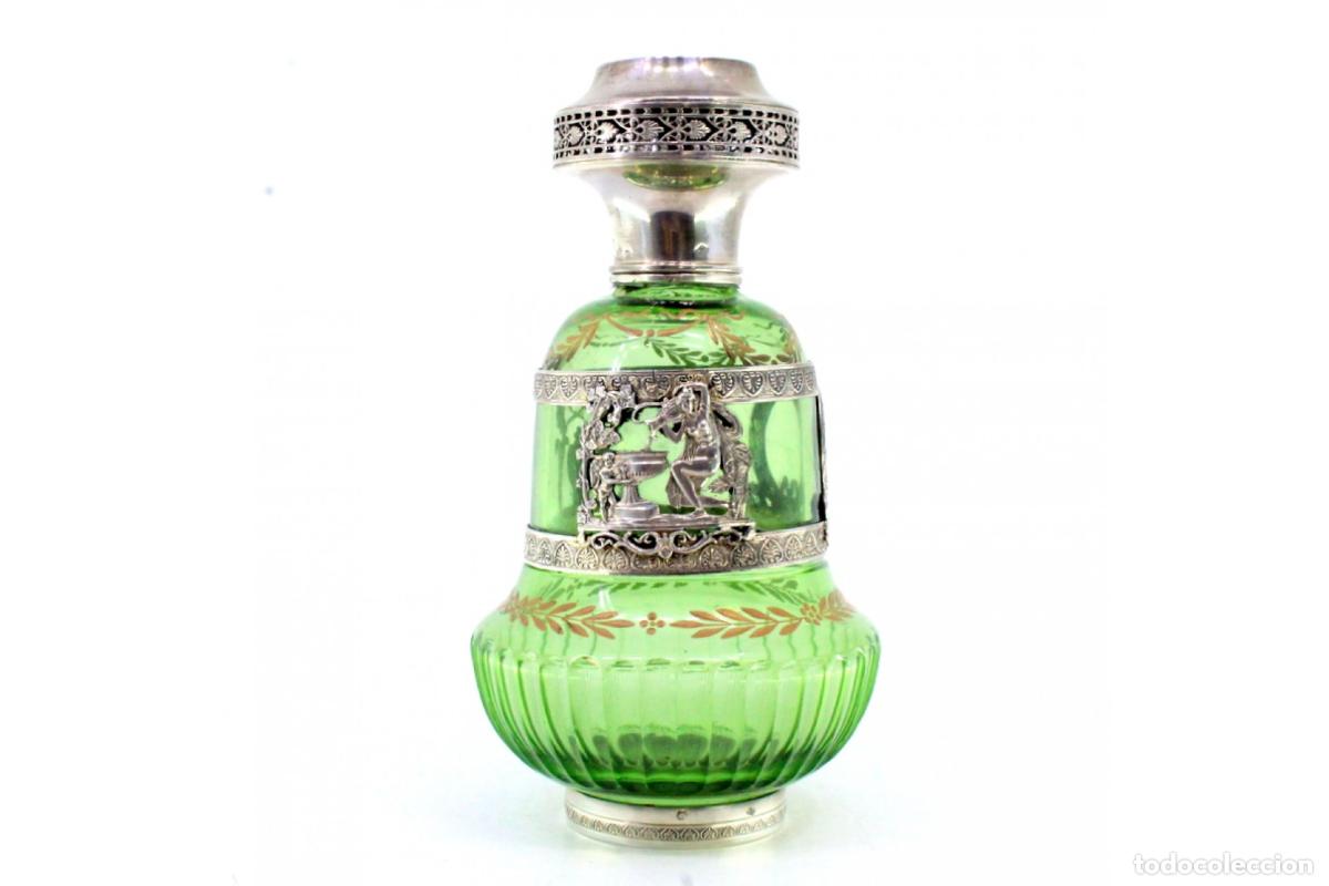 Antig&uuml;edades: Botella de licor con plata - Foto 5