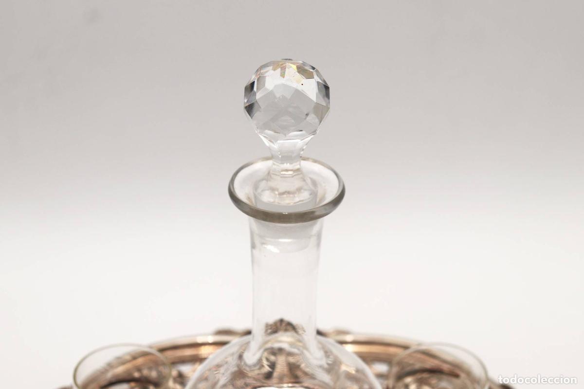 Antig&uuml;edades: Botella de licor con plata - Foto 2