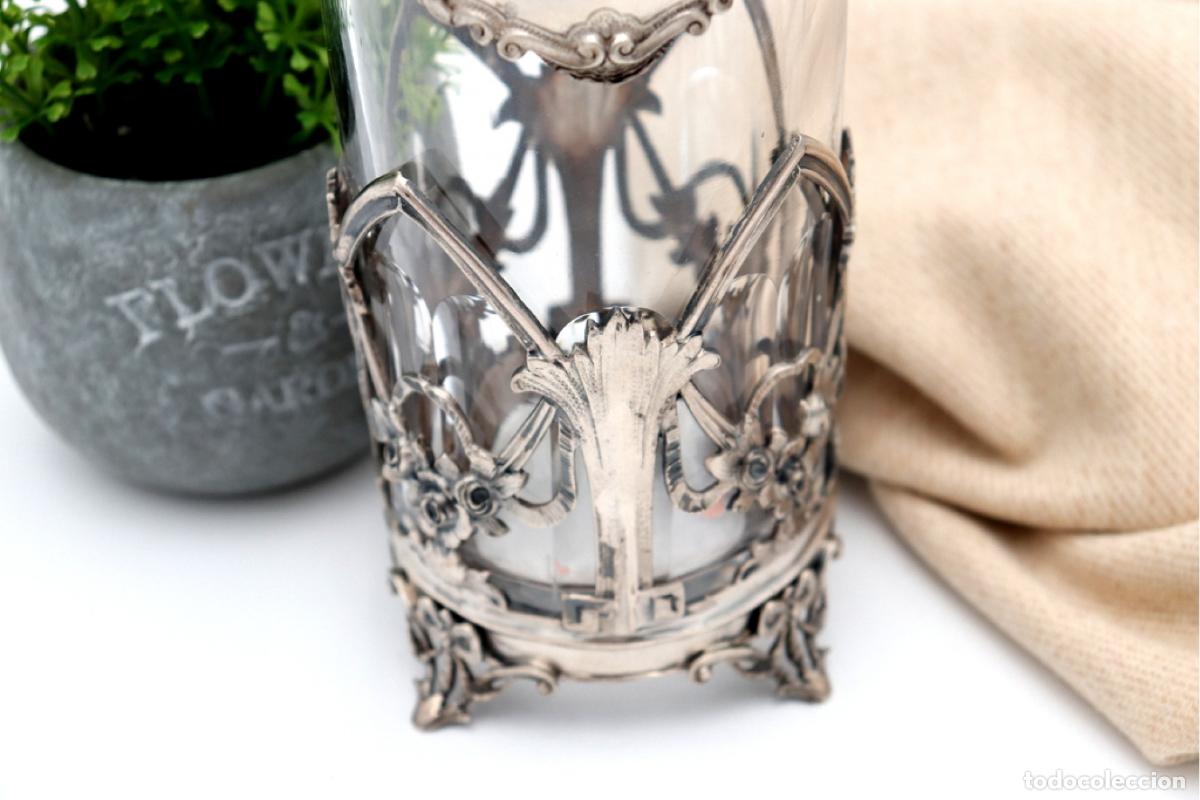 Antig&uuml;edades: Botella de licor con plata - Foto 2