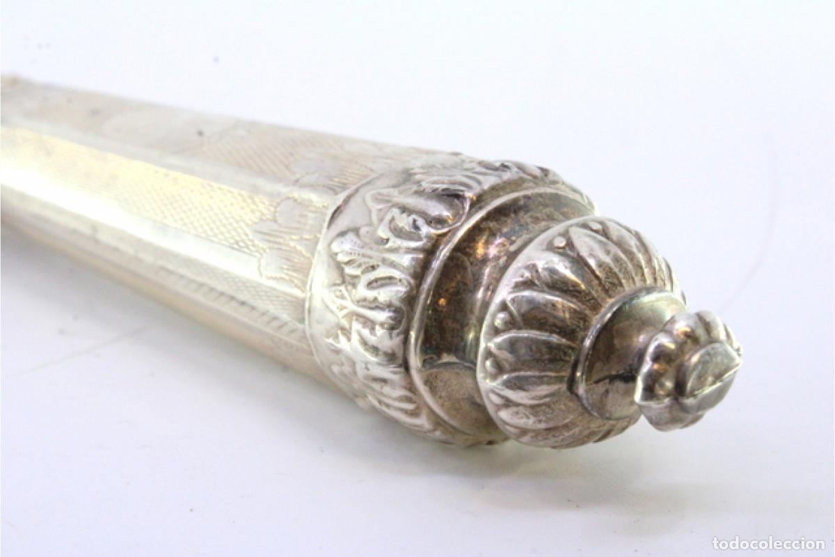 Antig&uuml;edades: Cuchillo de plata, para pescar. - Foto 4