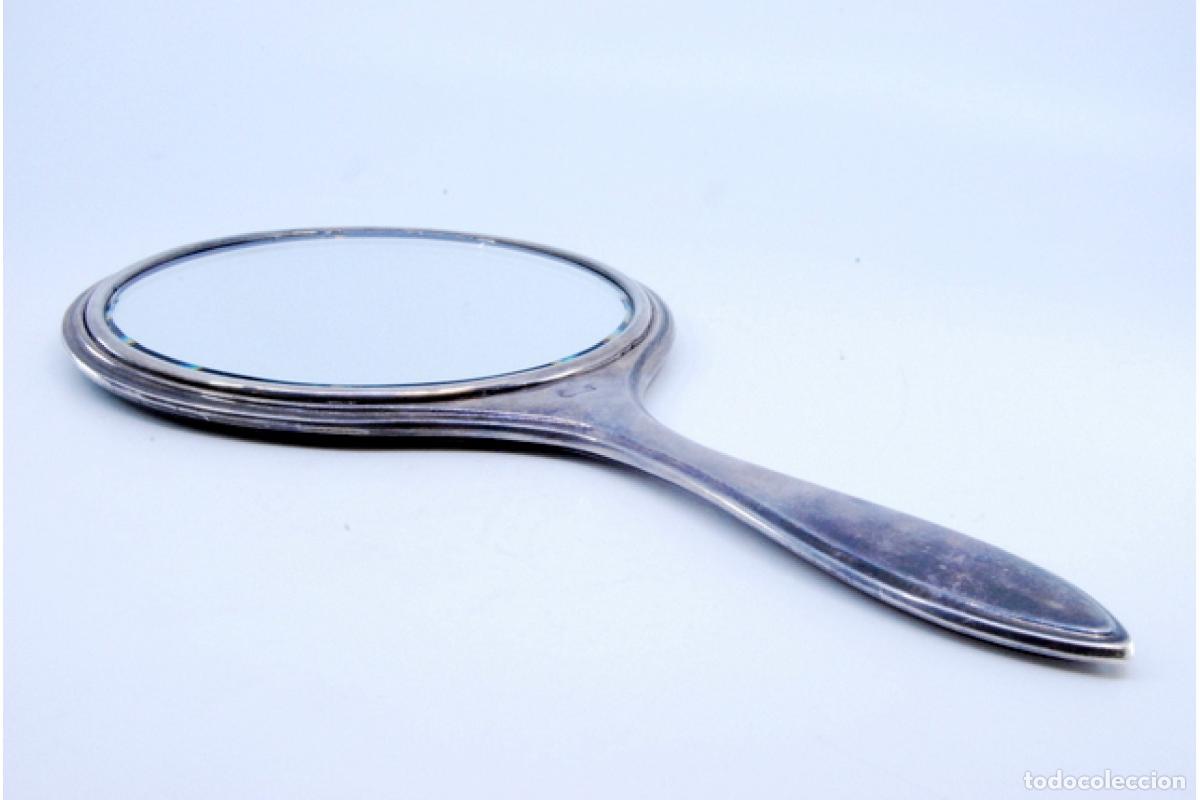 Antig&uuml;edades: Espejo de mano, plata - Foto 7