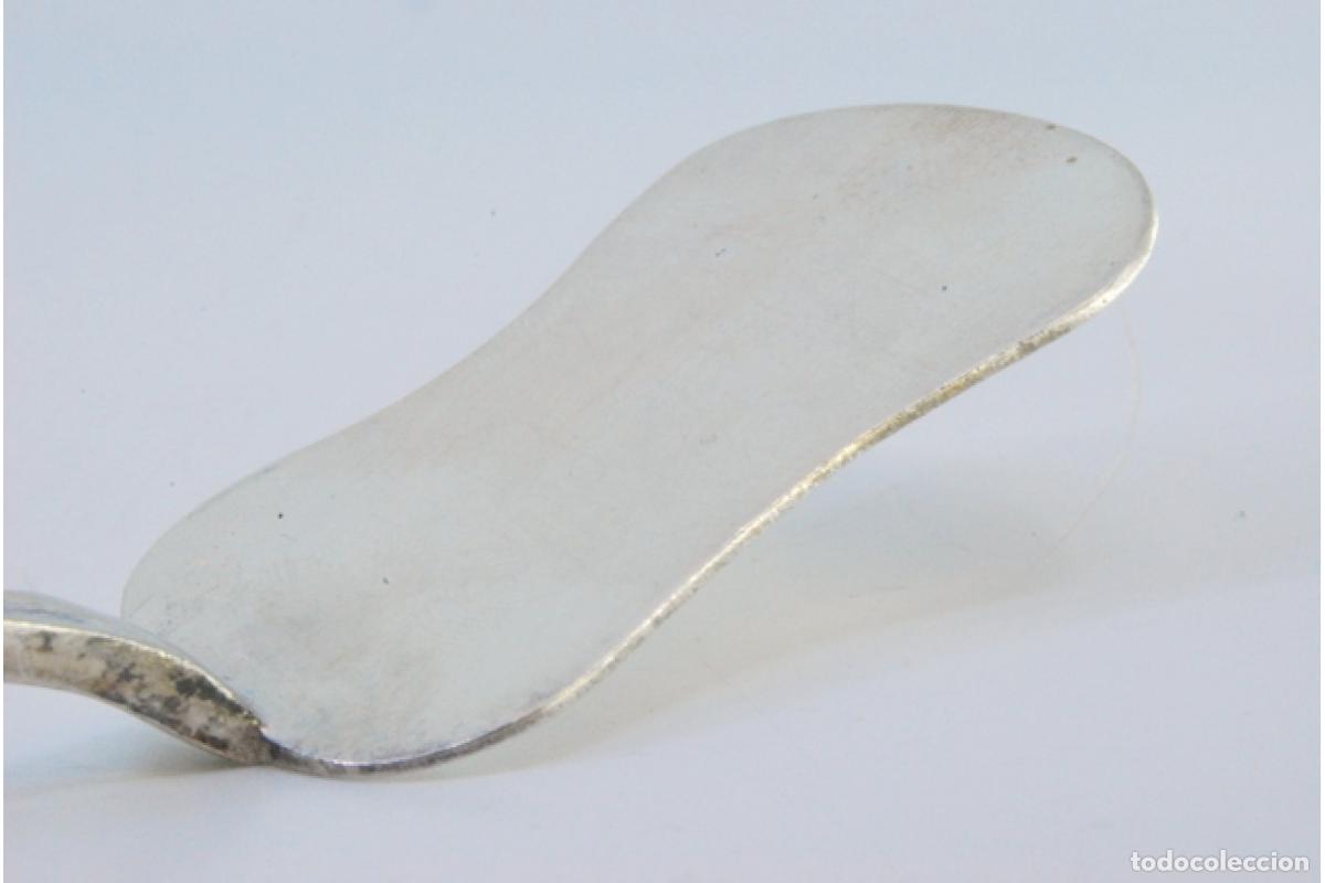 Antig&uuml;edades: Esp&aacute;tula de plata, para servir postres. - Foto 4