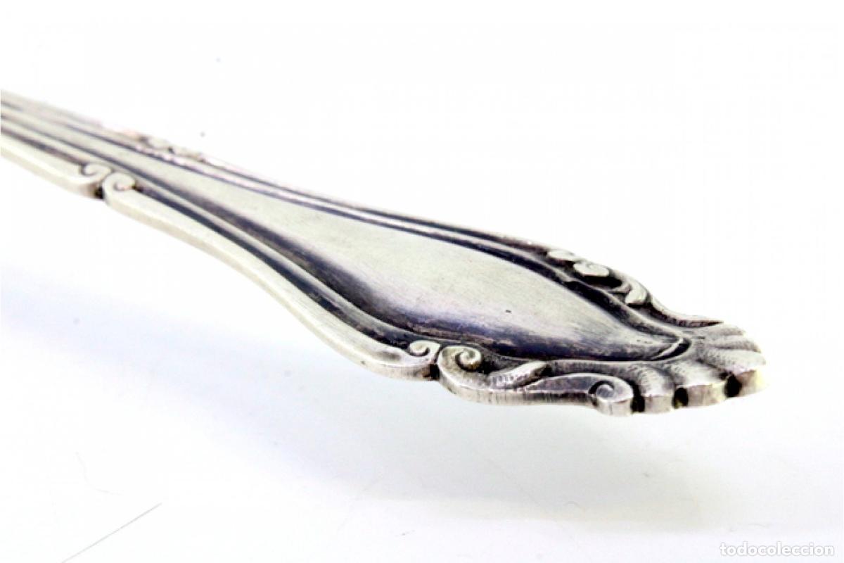Antig&uuml;edades: Esp&aacute;tula de plata, para servir pasteles. - Foto 5