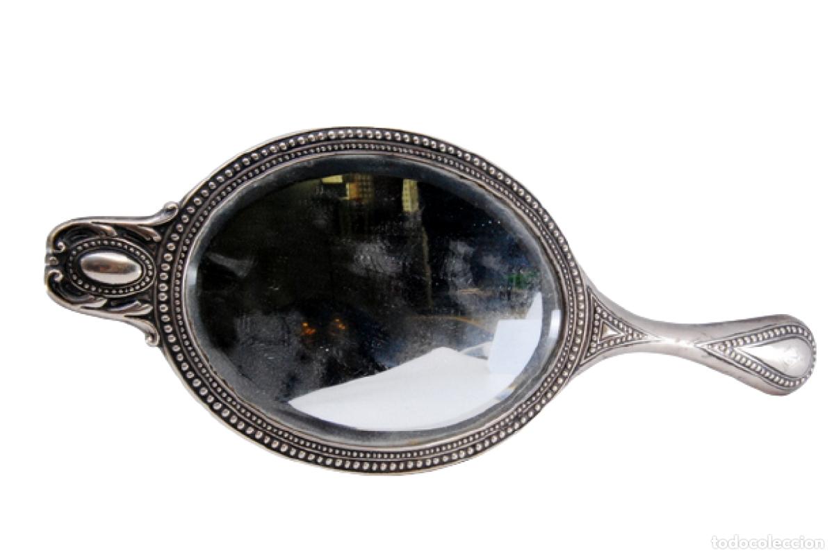 Antig&uuml;edades: Espejo de mano, plata - Foto 1