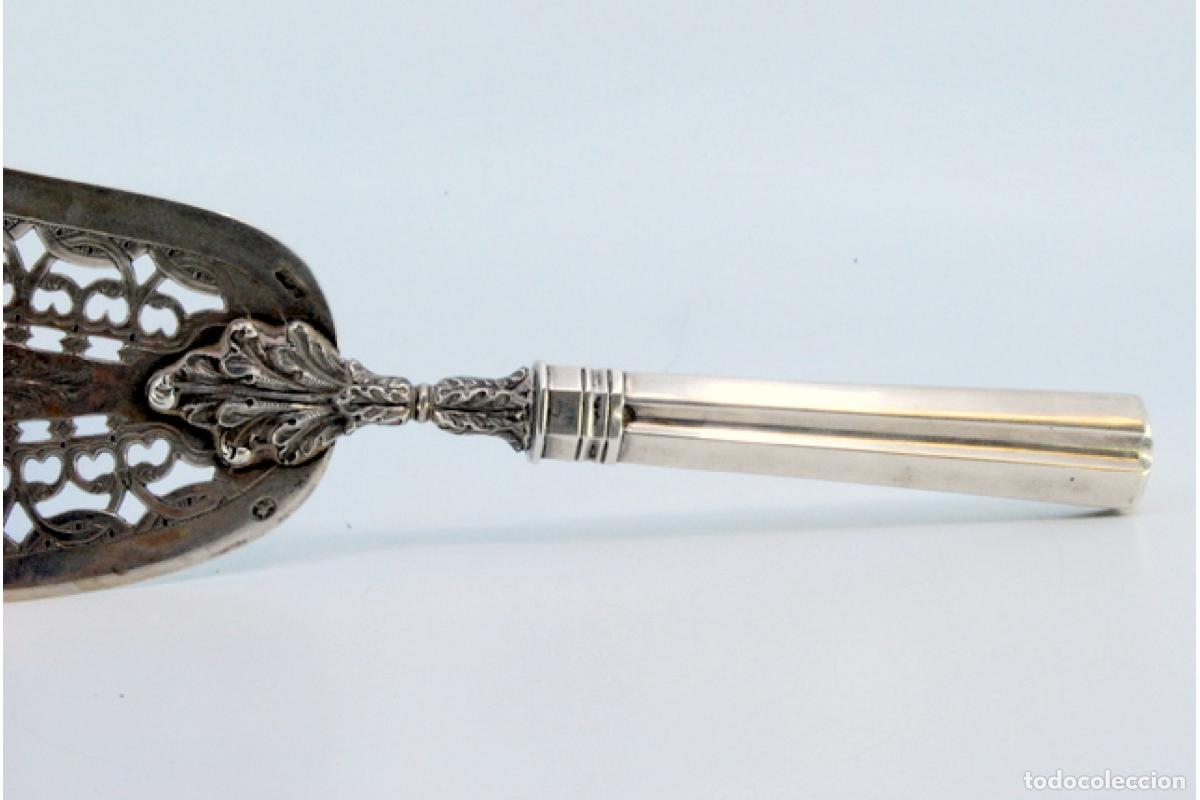 Antig&uuml;edades: Esp&aacute;tula de plata, para servir pescado. - Foto 7