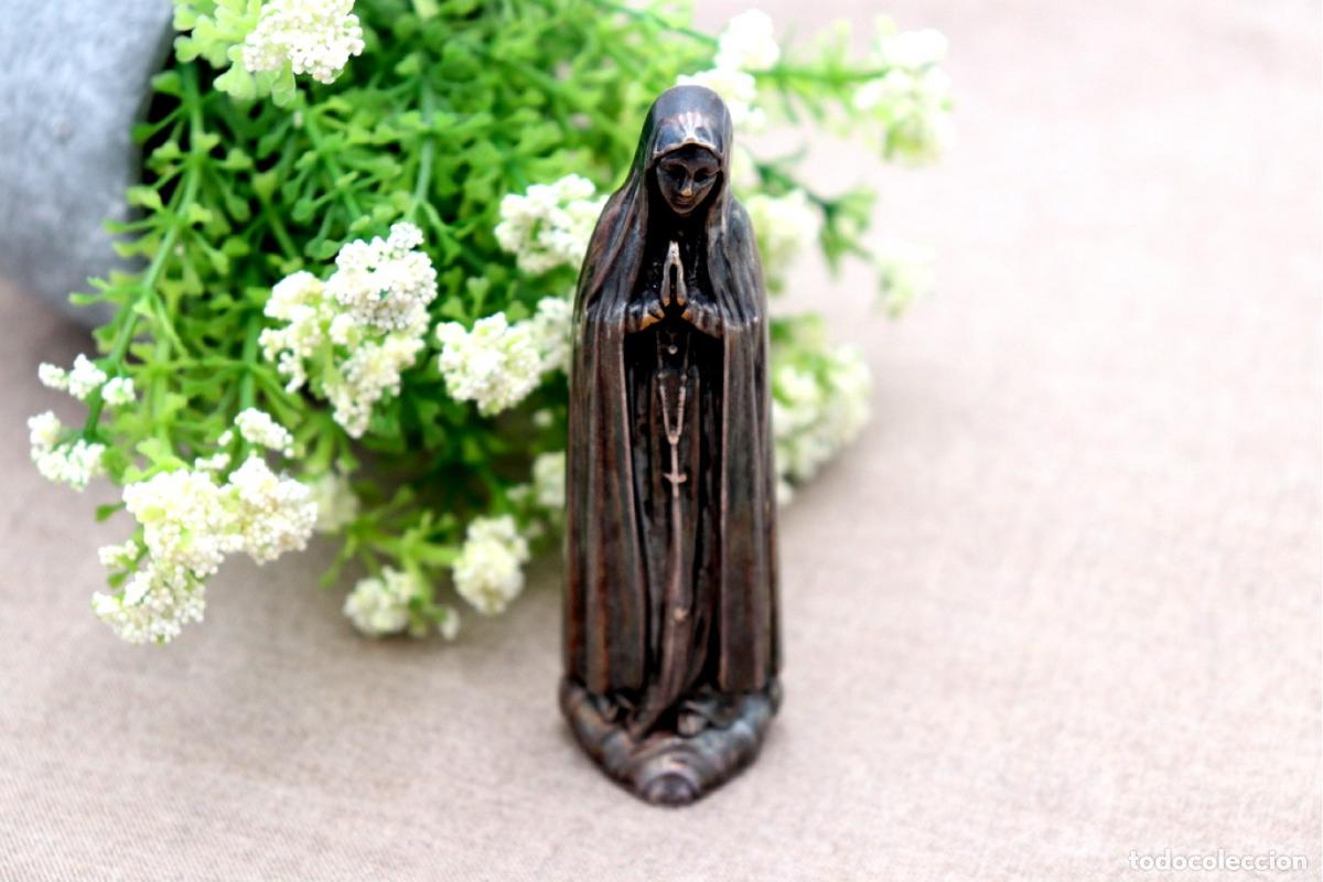 Antig&uuml;edades: Estatuilla de plata - Nuestra Se&ntilde;ora de F&aacute;tima - Foto 2