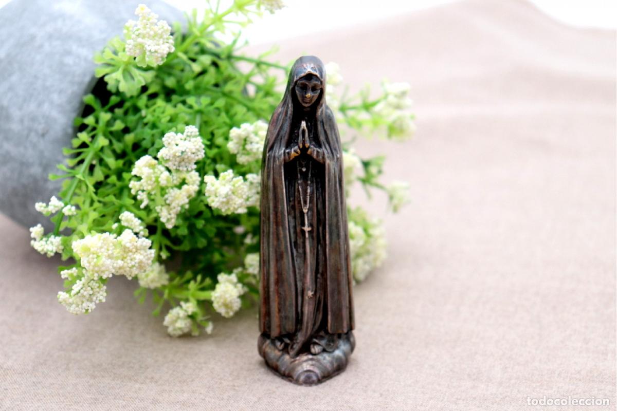 Antig&uuml;edades: Estatuilla de plata - Nuestra Se&ntilde;ora de F&aacute;tima - Foto 3