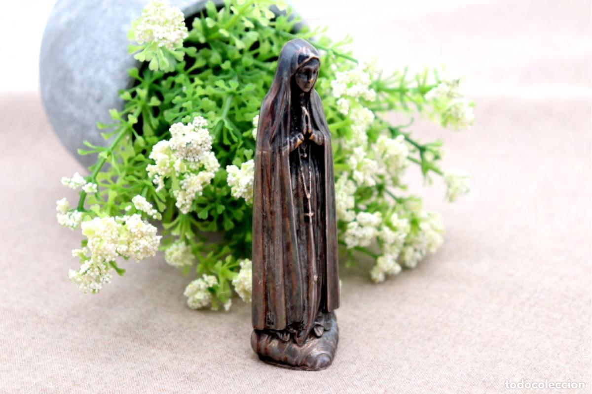 Antig&uuml;edades: Estatuilla de plata - Nuestra Se&ntilde;ora de F&aacute;tima - Foto 1